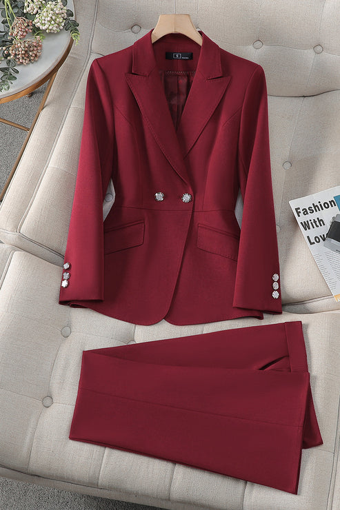 New High-Quality Tailcoat Set, Women's Business Office Jacke
