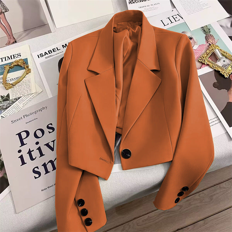 2026 New Short Blazer for Women, Spring and Autumn, Elegant Commuter Style, Office Goddess Style Blazer Top