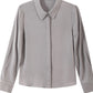 2026 Spring and Autumn Women's Silk Shirt, Solid Color, Turn-Down Collar, Long Sleeve, Real Silk Blouse, Office Professional Top