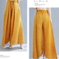 Pleated Heavy-Duty Pleated Wide-Leg Pants High-Waisted Plus-Size Straight-Leg Pants Summer Loose Slimming Casual Pants Women's Long Pants