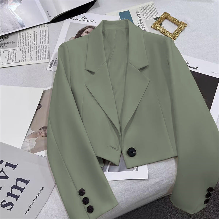 2026 New Short Blazer for Women, Spring and Autumn, Elegant Commuter Style, Office Goddess Style Blazer Top