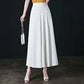 Wide Leg Pants Women's Spring and Summer High Waist Loose Slimming Middle-aged Women's Pants Cropped Skirt Casual Skirt Pants