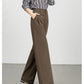 Wide-Leg Pants for Women 2025 Fashion Loose Slimming Straight Pants High-Waisted Drapey Three-Dimensional Seam Casual Long Pants