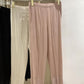 Miyake 2026 Straight-Leg Fashion High-Waisted Pocketed Cropped Pants with Elastic Waistband, Stretchy Pleated Slimming Cigarette Pants for Women