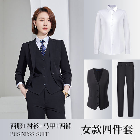 New Business Suit for Men and Women Same Style Professional Dress Jacket Dress Office Clerk Bank Work Clothes