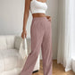 2025 New Women's Trousers Cross-border Spring and Autumn High Waist Loose Wide Leg Pants Drain All-match Casual Straight Pants