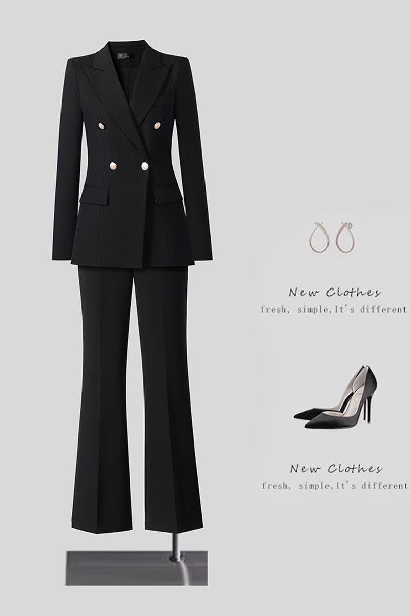 New High-Quality Tailcoat Set, Women's Business Office Jacke