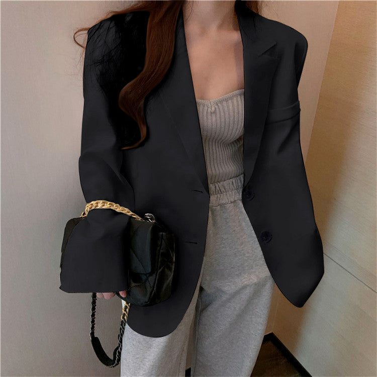 Women's Blazer 2026 Spring and Autumn New Style Small Blazer Korean Version Internet Celebrity Loose Spring and Autumn Pink Casual Suit for Women