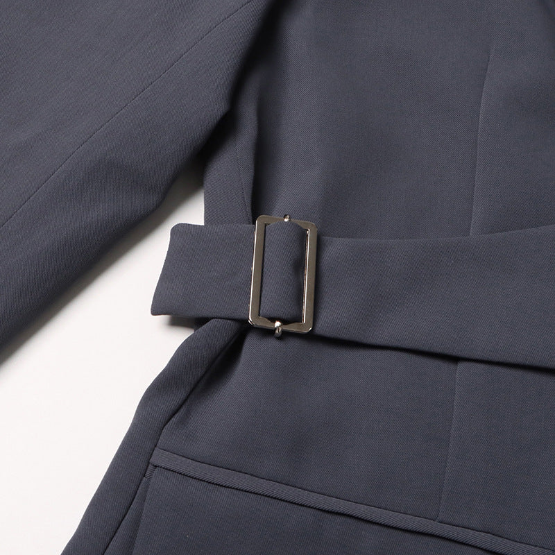 Irregular Deconstructed Blazer 2026 New Style Unique Long-Sleeve Hollow-Out High-End Waist-Cinching Blazer Jacket for Women