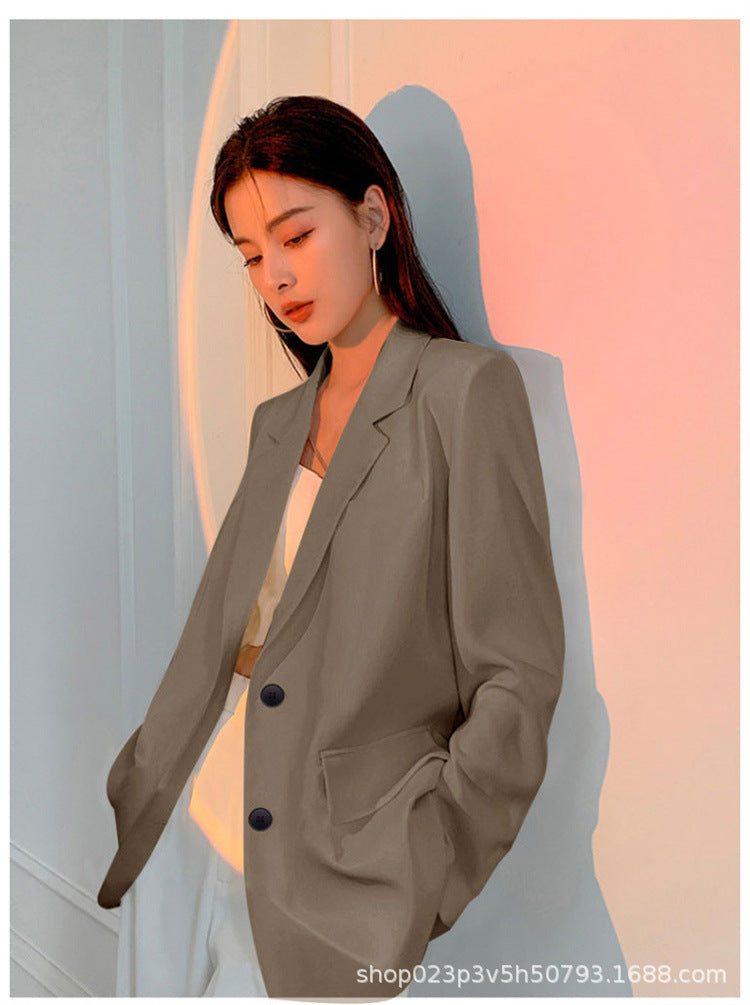Petite Women's Blazer 2026 Spring New Pink Korean Style Versatile Elegant Short Suit Jacket for Women