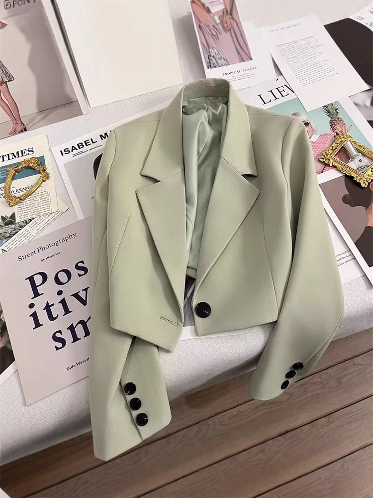 2026 New Short Blazer for Women, Spring and Autumn, Elegant Commuter Style, Office Goddess Style Blazer Top
