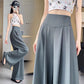 2025 Summer New High-Waisted Straight Wide-Leg Pants for Women, Stylish Versatile Slimming Floor-Length Pants Cross-Border