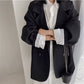 Casual Style Blazer for Women 2026 Spring and Autumn New Street Style Internet Celebrity Simple Loose Coffee-Colored Small Suit