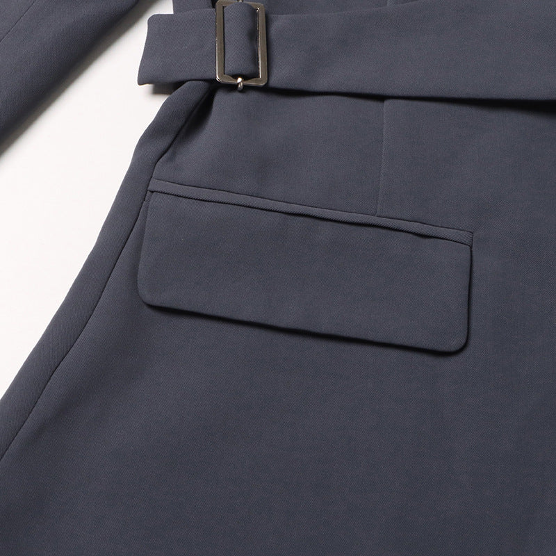 Irregular Deconstructed Blazer 2026 New Style Unique Long-Sleeve Hollow-Out High-End Waist-Cinching Blazer Jacket for Women