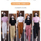 High-Waisted Casual Pants for Women, 2025 Spring and Autumn New Loose Slimming Cropped Cigarette Knife Pants for Petite Figures
