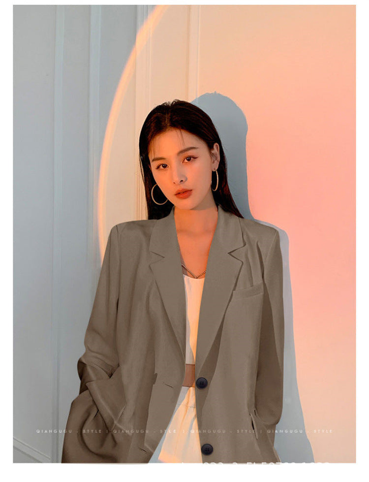 Petite Women's Blazer 2026 Spring New Pink Korean Style Versatile Elegant Short Suit Jacket for Women