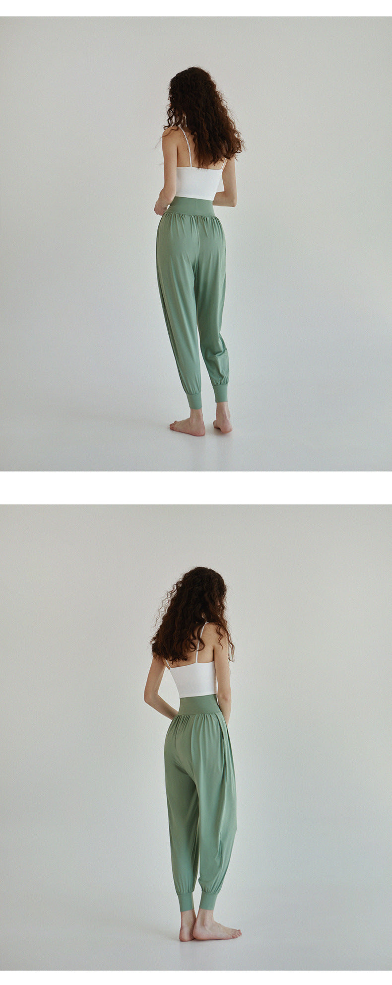 High-Waisted Women's Athletic Pants, Long Pants for Aerobics, Fitness, Dance, Loose Carrot Pants, Harem Jogger Pants for Running