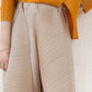 Miyake-Style Pleated Wide-Leg Pants for Women, High-Waisted, Drapey, Slimming, Casual, Versatile, Loose, Plus-Size, Cropped, Leg-Lengthening