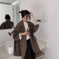 Casual Style Blazer for Women 2026 Spring and Autumn New Street Style Internet Celebrity Simple Loose Coffee-Colored Small Suit