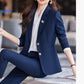 Blue Blazer for Women 2025 Spring and Autumn New Slim Fit Elegant Goddess Style Suit Professional Workwear