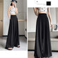 2025 Summer New High-Waisted Straight Wide-Leg Pants for Women, Stylish Versatile Slimming Floor-Length Pants Cross-Border