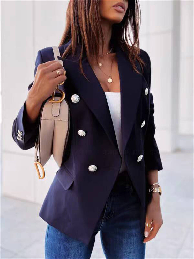 2026 Spring and Autumn New High-End Blazer for Women, Korean Style Casual Small Suit, European Style British Style, Slimming and Brightening