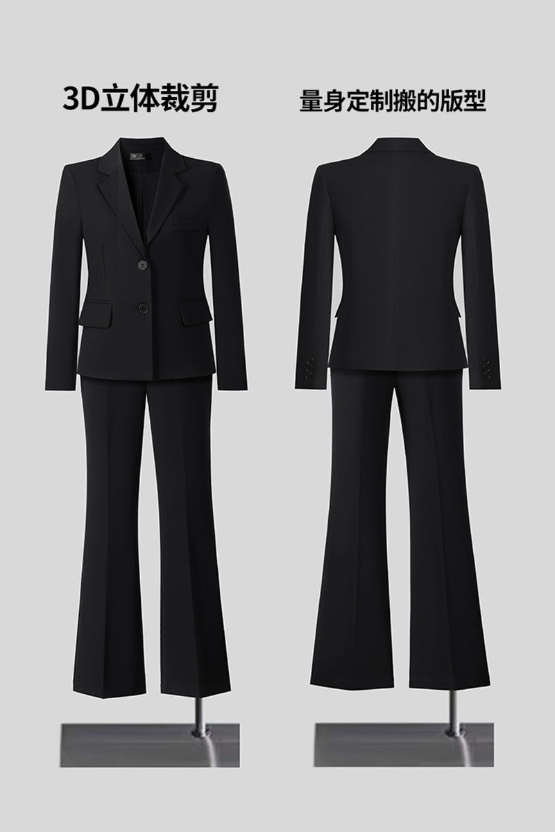 New High-Quality Tailcoat Set, Women's Business Office Jacke
