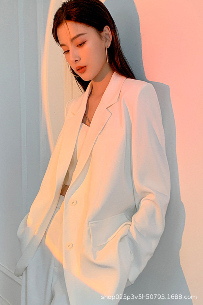 Petite Women's Blazer 2026 Spring New Pink Korean Style Versatile Elegant Short Suit Jacket for Women