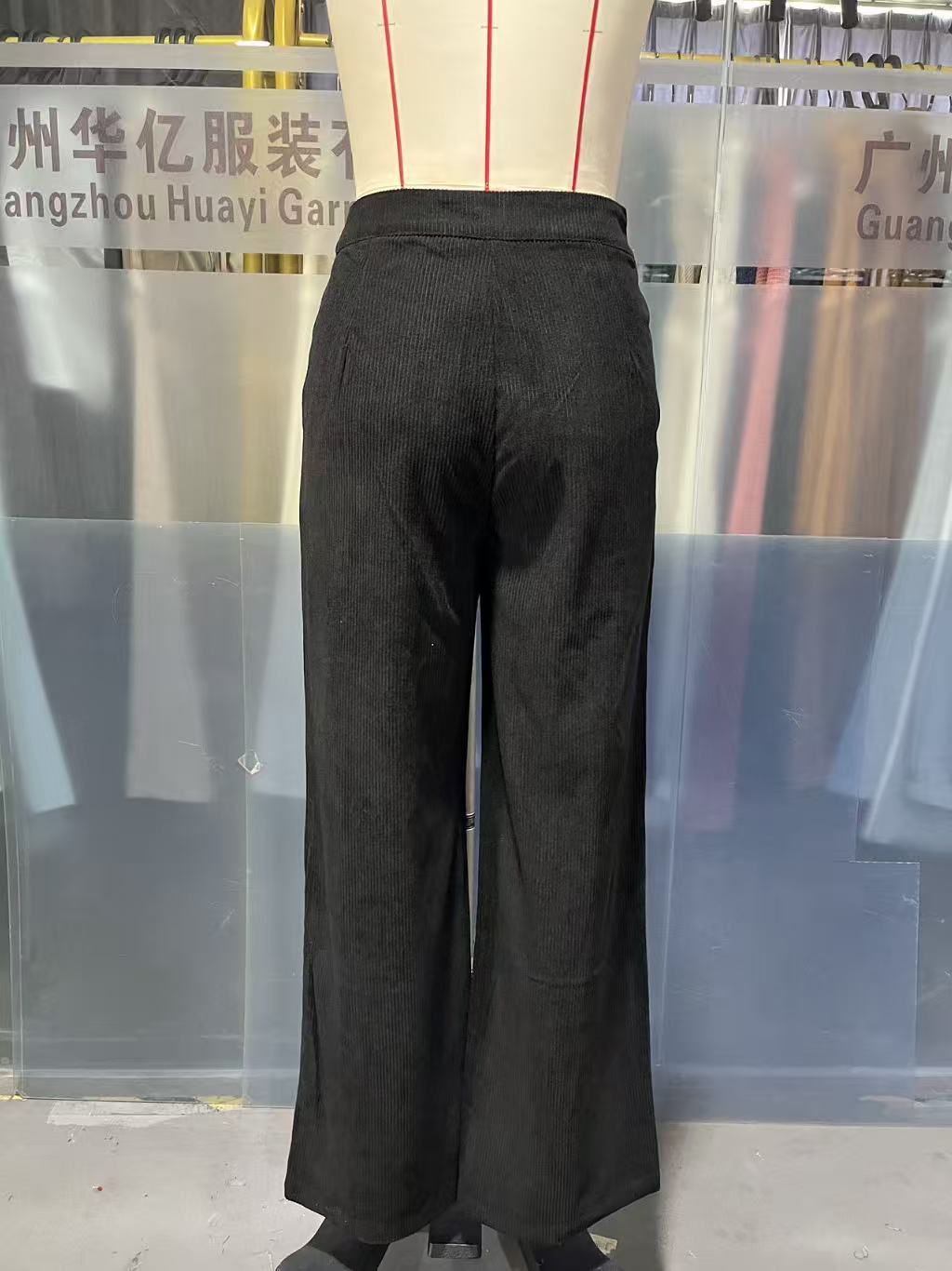 2025 New Women's Trousers Cross-border Spring and Autumn High Waist Loose Wide Leg Pants Drain All-match Casual Straight Pants