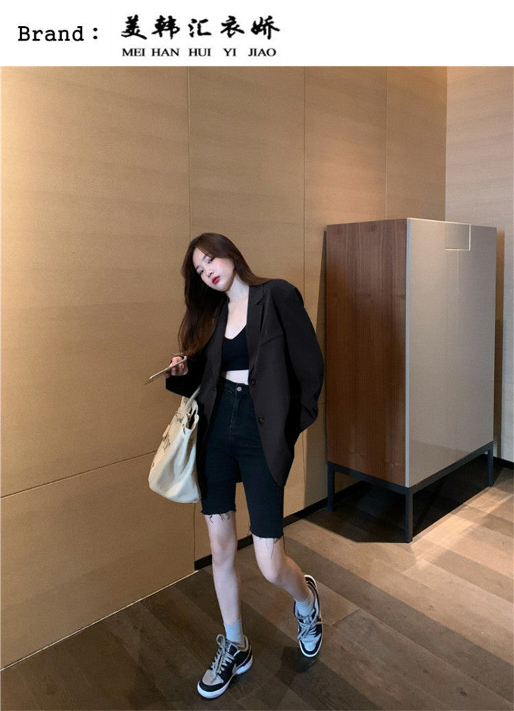 Women's Blazer 2026 Spring and Autumn New Style Small Blazer Korean Version Internet Celebrity Loose Spring and Autumn Pink Casual Suit for Women