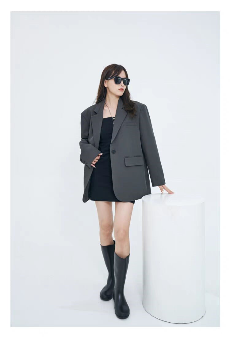 Casual Blazer for Women 2026 Autumn New Style Loose Fit Elegant Commuter Trendy Street Style Small Suit Jacket for Women