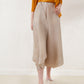 Miyake-Style Pleated Wide-Leg Pants for Women, High-Waisted, Drapey, Slimming, Casual, Versatile, Loose, Plus-Size, Cropped, Leg-Lengthening