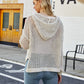 Amazon's Popular Fashion Loose Outer Wear Long-Sleeved Cut Out Blouse 2023 European and American Pure Color Casual Hooded Sweater for Women