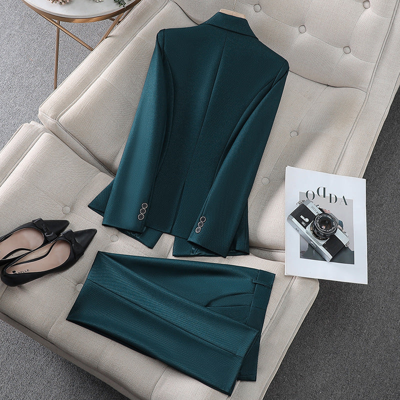 New High-Quality Tailcoat Set, Women's Business Office Jacke
