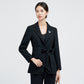 2025 Autumn New High-End Women's Blazer Casual Black Petite Fashion Commuter Suit for Women