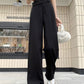 High-Waisted Suit Pants for Women, Spring and Autumn 2025 New Wide-Leg Pants, Thin Loose Casual Pants, Straight-Leg Drape Long Pants