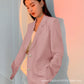 Petite Women's Blazer 2026 Spring New Pink Korean Style Versatile Elegant Short Suit Jacket for Women