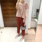 Miyake 2026 Straight-Leg Fashion High-Waisted Pocketed Cropped Pants with Elastic Waistband, Stretchy Pleated Slimming Cigarette Pants for Women