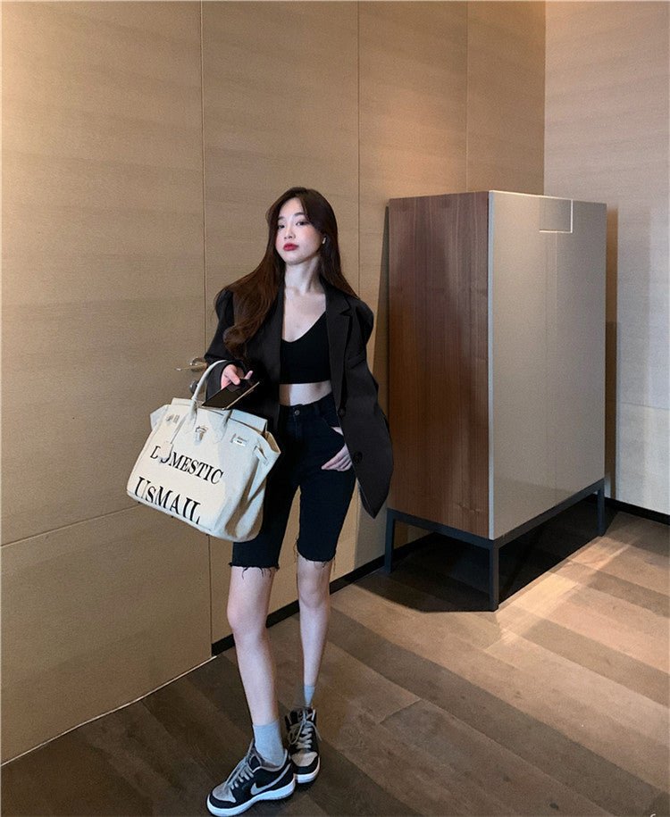 Women's Blazer 2026 Spring and Autumn New Style Small Blazer Korean Version Internet Celebrity Loose Spring and Autumn Pink Casual Suit for Women