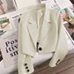 2026 New Short Blazer for Women, Spring and Autumn, Elegant Commuter Style, Office Goddess Style Blazer Top